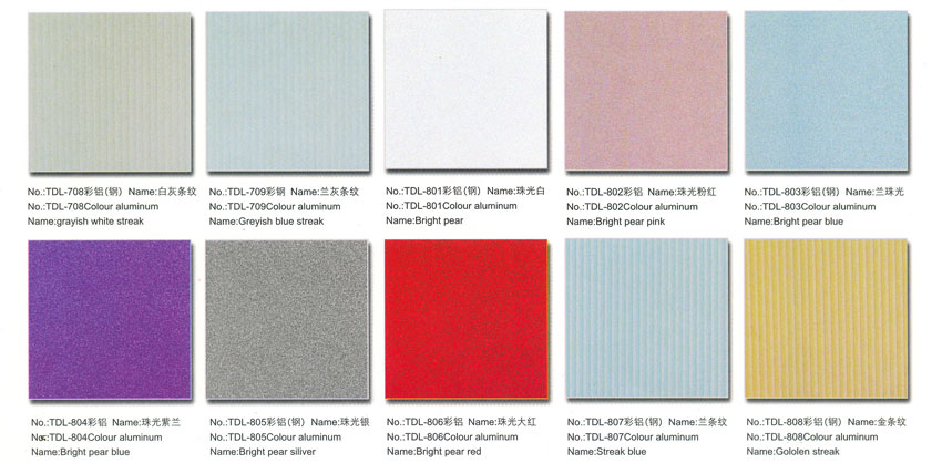 China aluminium square panels coating colors 